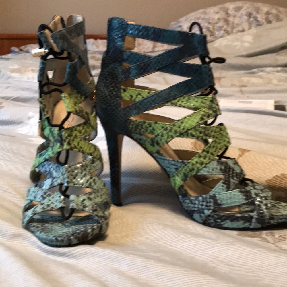 Size 7 Aldo high heel multicoloured